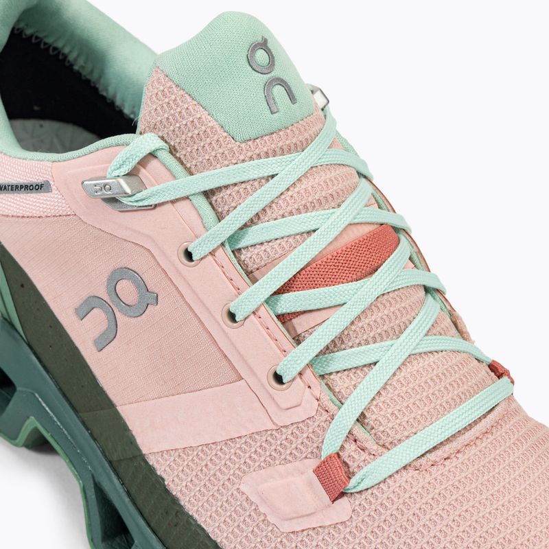 Women's trekking boots On Cloudwander Waterproof pink-green 7398278 8