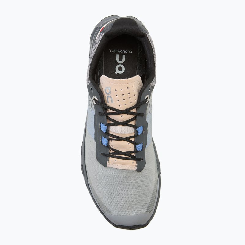 Women's On Cloudvista alloy/black running shoes 5