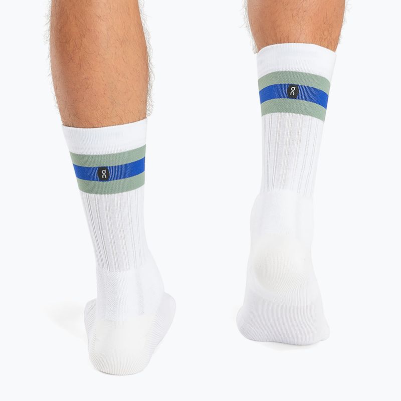 Men's On Tennis socks white/green 3