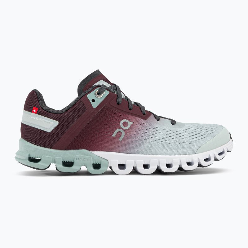 Women's running shoes On Cloudflow grey maroon 3599231 2