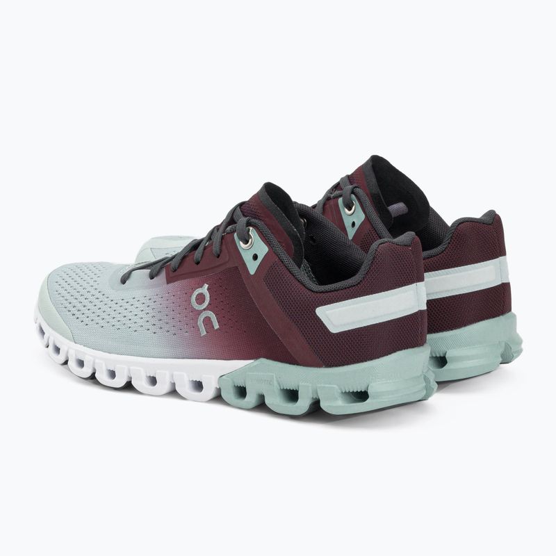 Women's running shoes On Cloudflow grey maroon 3599231 3