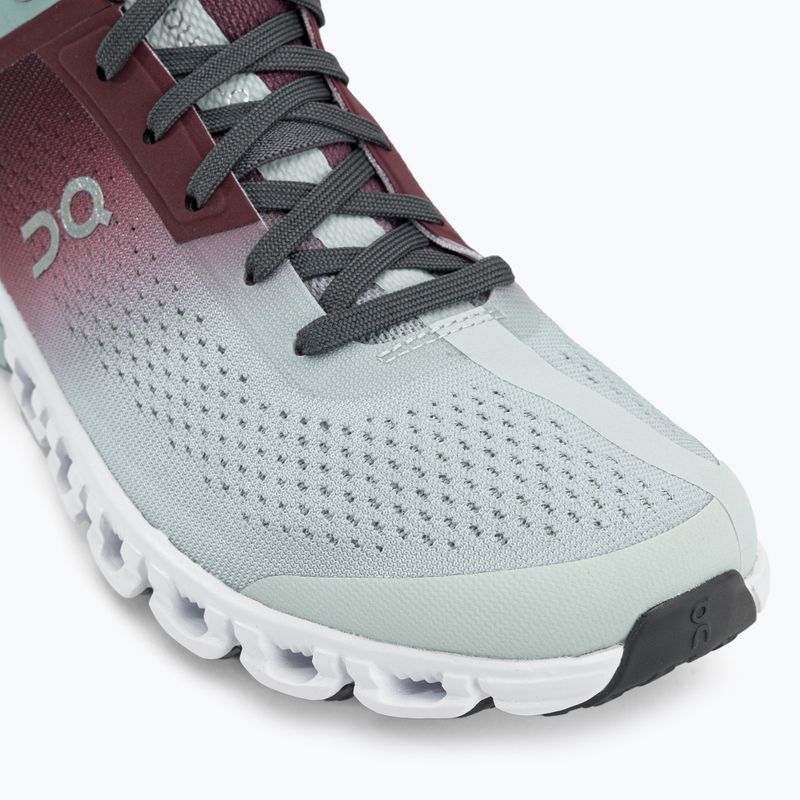Women's running shoes On Cloudflow grey maroon 3599231 7