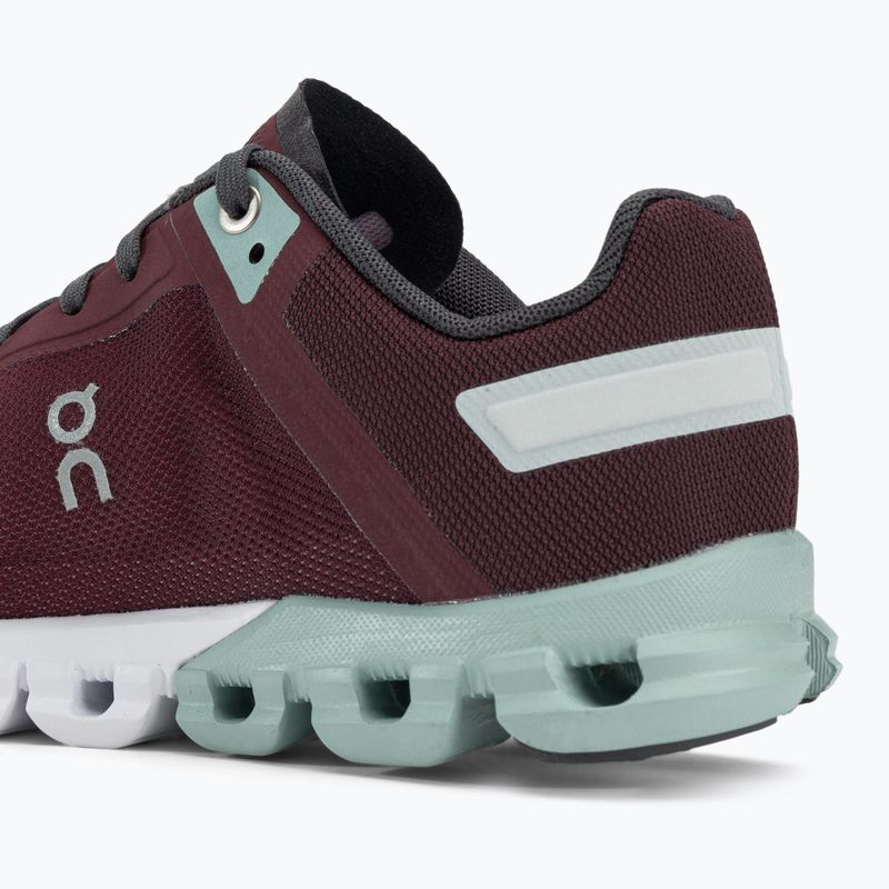 Women's running shoes On Cloudflow grey maroon 3599231 10