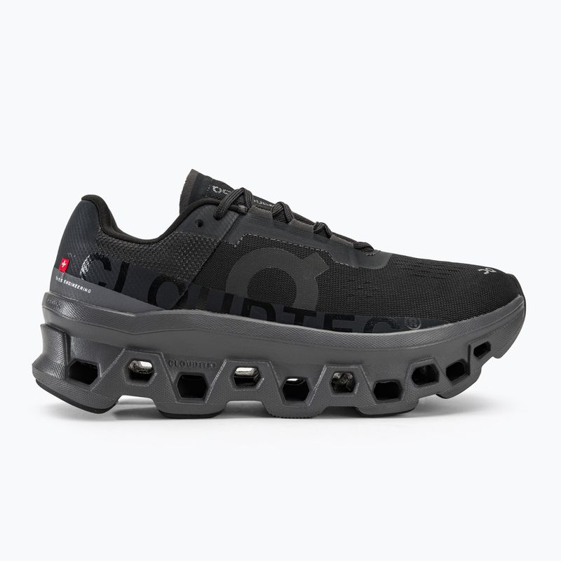 Women's On Running Cloudmonster black/magnet running shoes 2