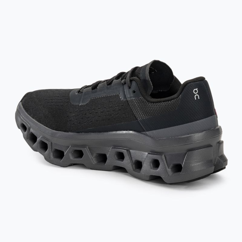 Women's On Running Cloudmonster black/magnet running shoes 3