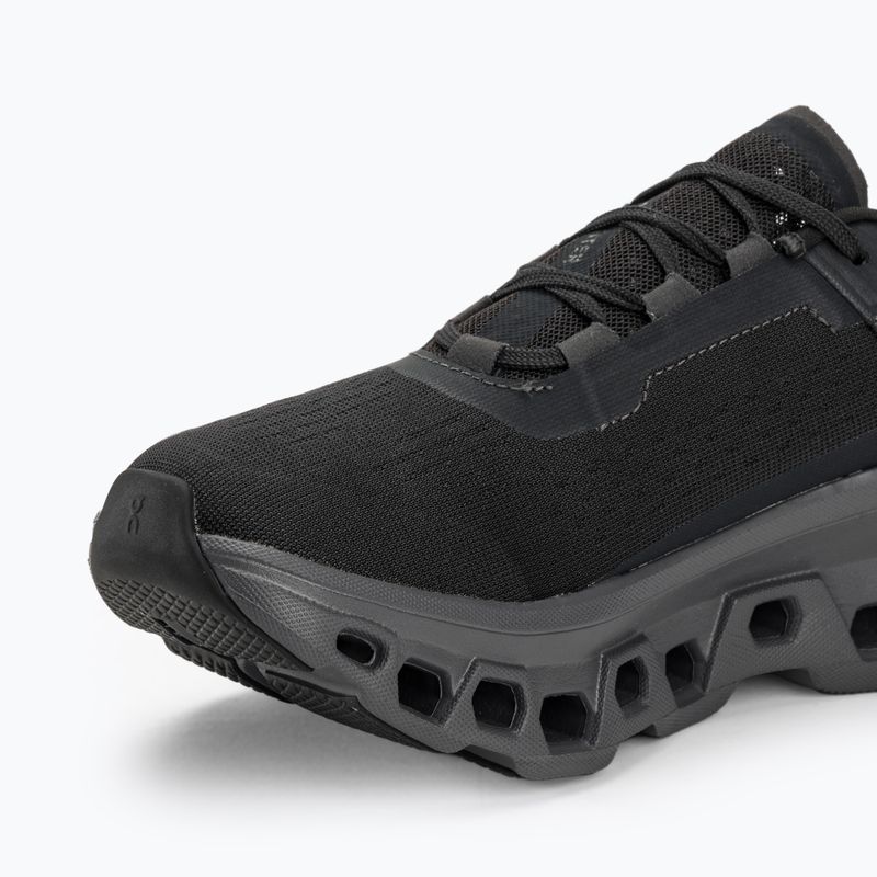 Women's On Running Cloudmonster black/magnet running shoes 7