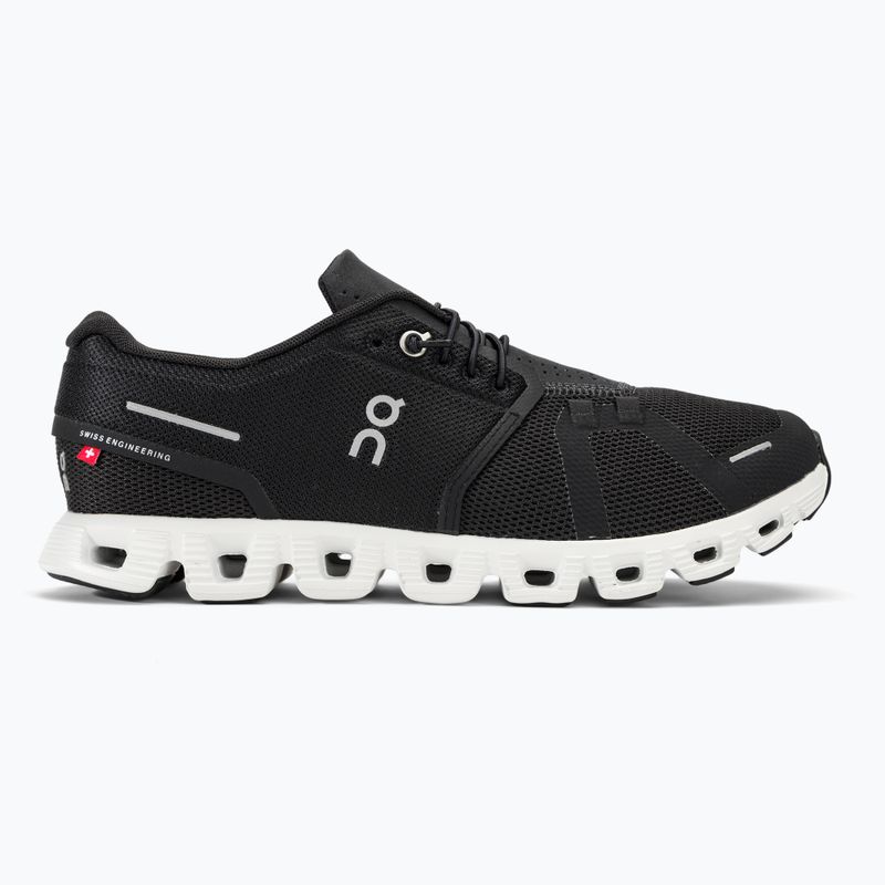 Men's On Running Cloud 5 black/white running shoes 2