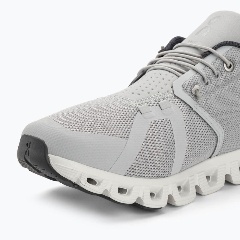 Men's On Cloud 5 glacier/white running shoes 7