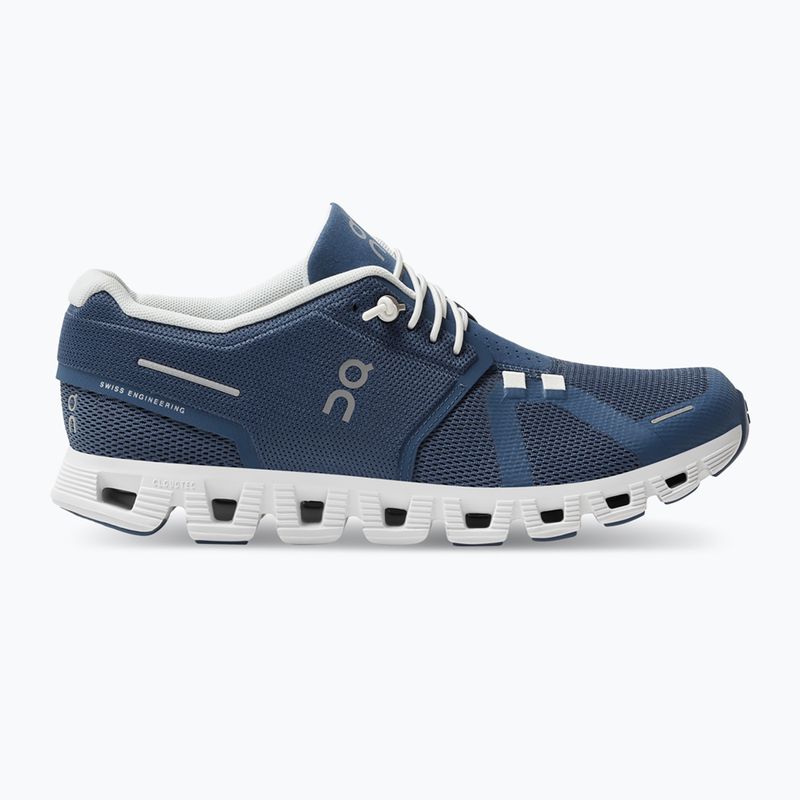 Women's On Cloud 5 denim/white running shoes 9