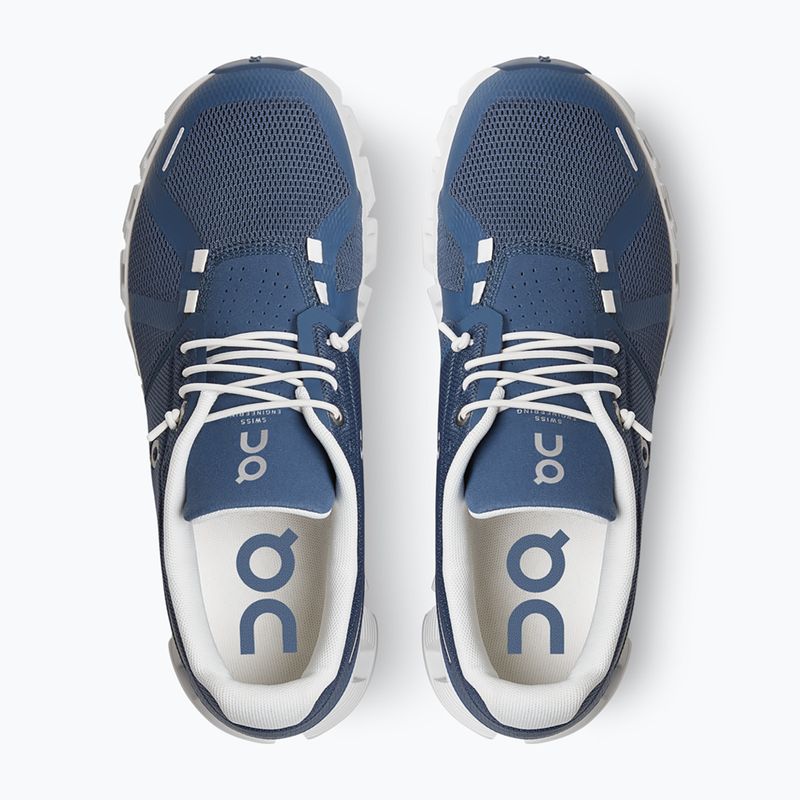 Women's On Cloud 5 denim/white running shoes 13