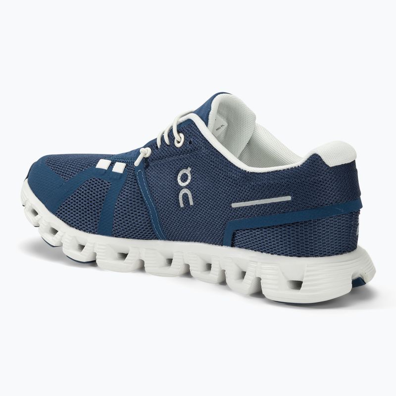 Women's On Running Cloud 5 denim/white running shoes 3