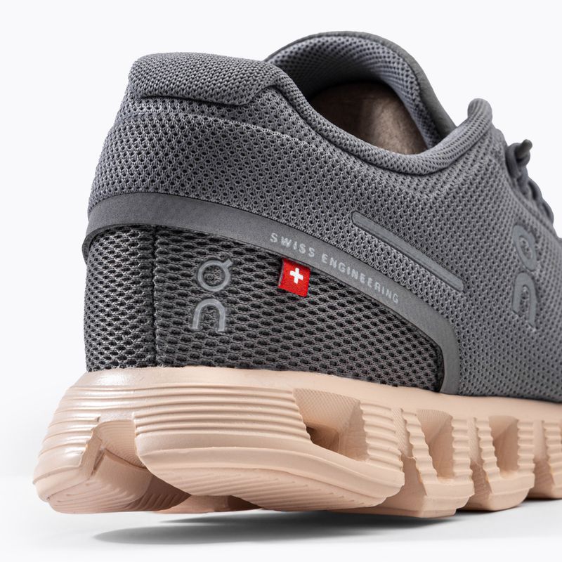 Women's running shoes On Cloud 5 grey 5998883 8
