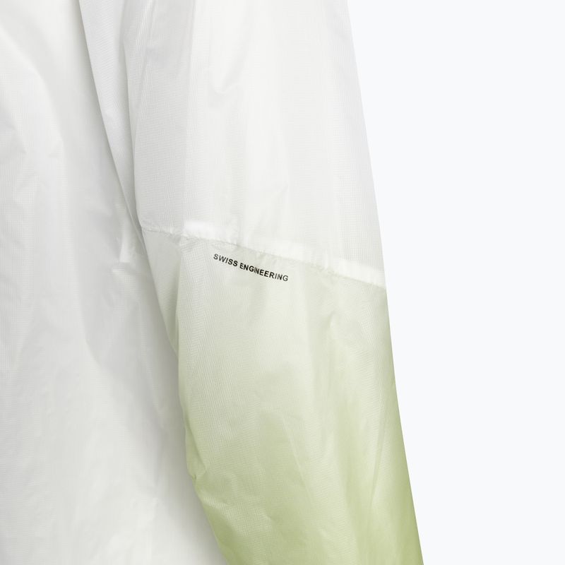 Men's On Zero white/meadow running jacket 4