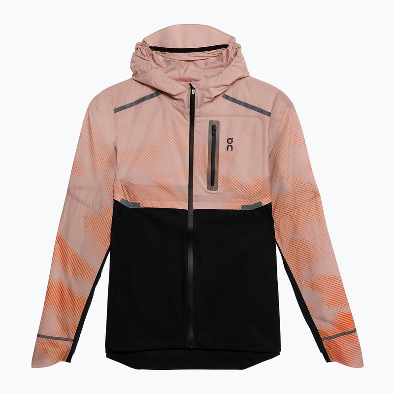 Women's On Running Weather Lumos running jacket woodrose/black 6