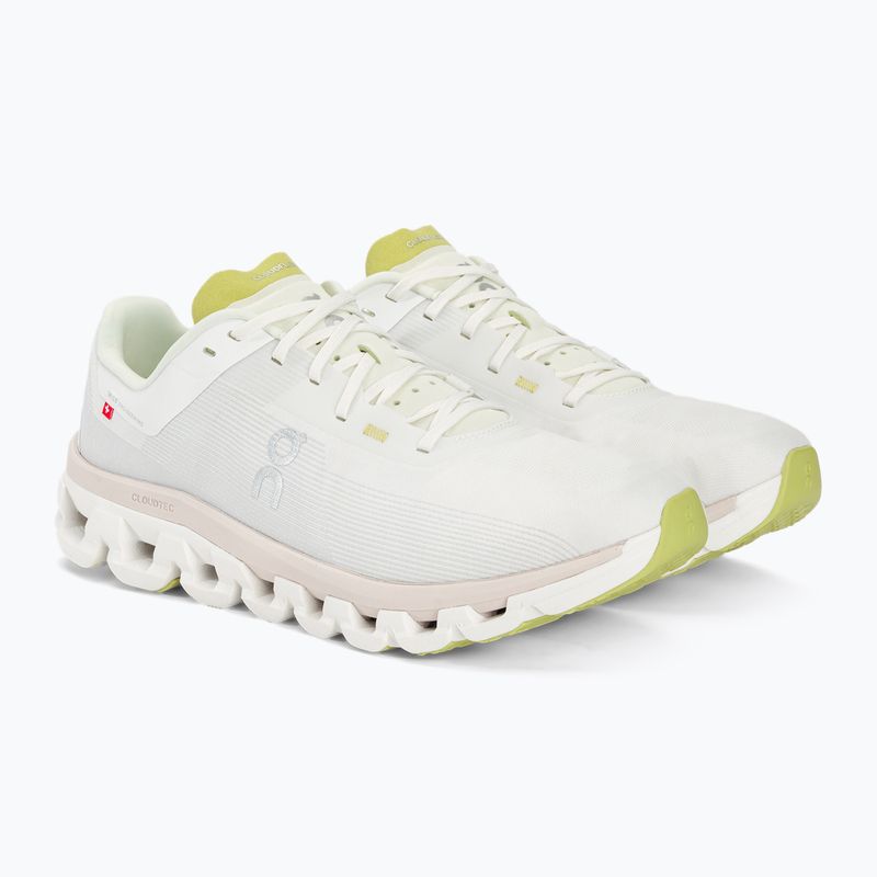 Men's On Running Cloudflow 4 white/sand running shoes 4