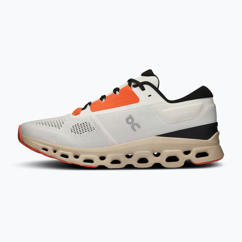 Men's On Cloudstratus 3 undyed-white/sand running shoes 4