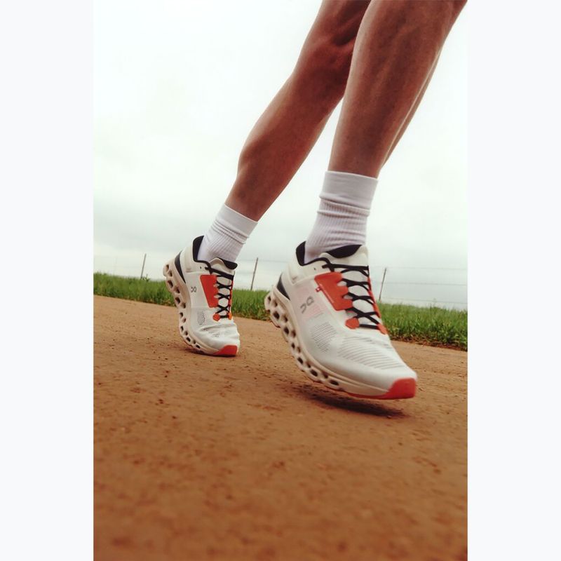 Men's On Cloudstratus 3 undyed-white/sand running shoes 3