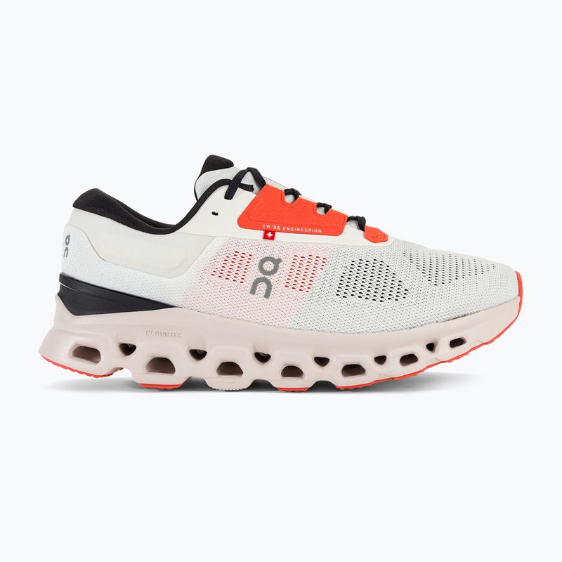 Men's On Cloudstratus 3 undyed-white/sand running shoes 2