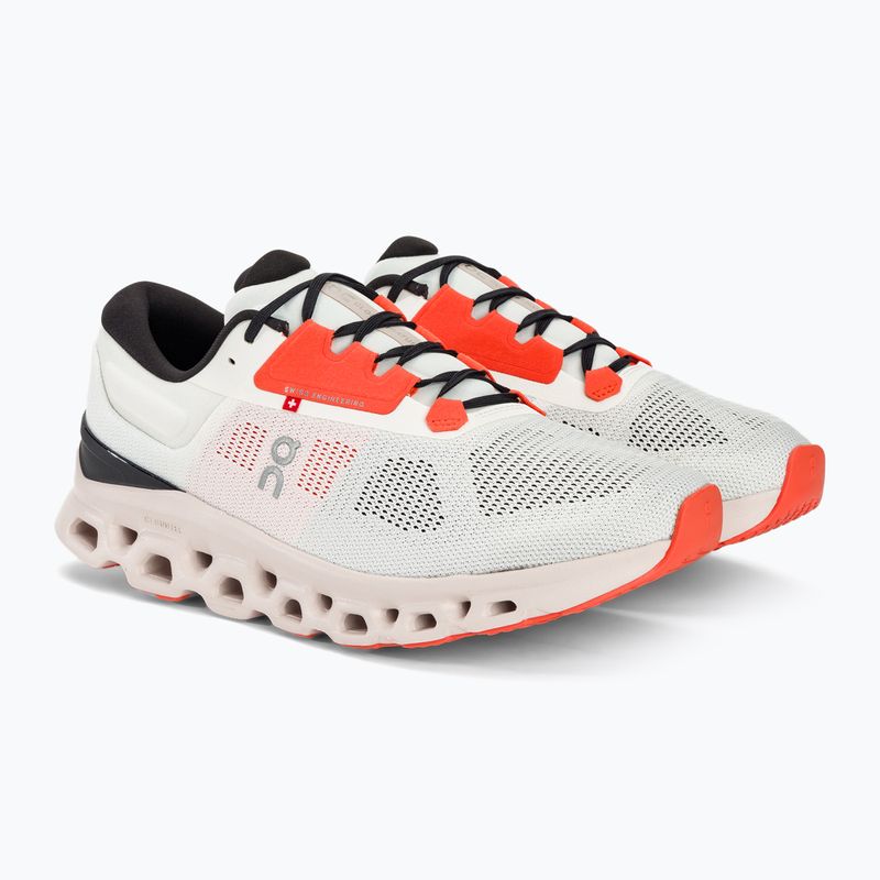 Men's On Cloudstratus 3 undyed-white/sand running shoes 6