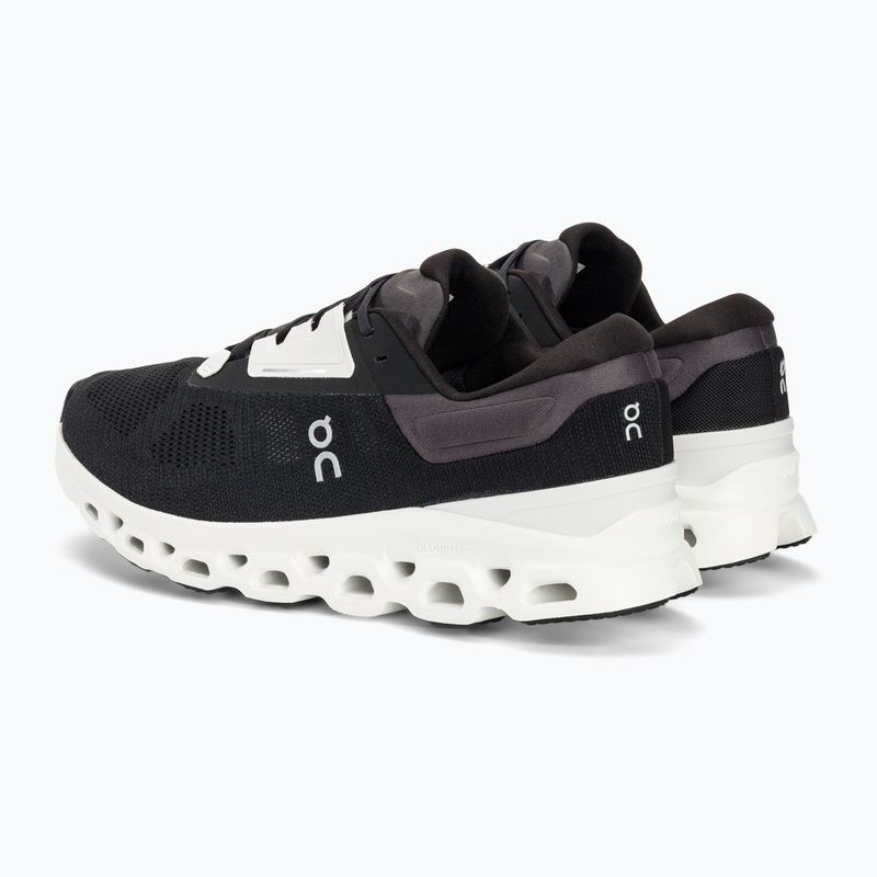 Men's On Cloudstratus 3 black/frost running shoes 4