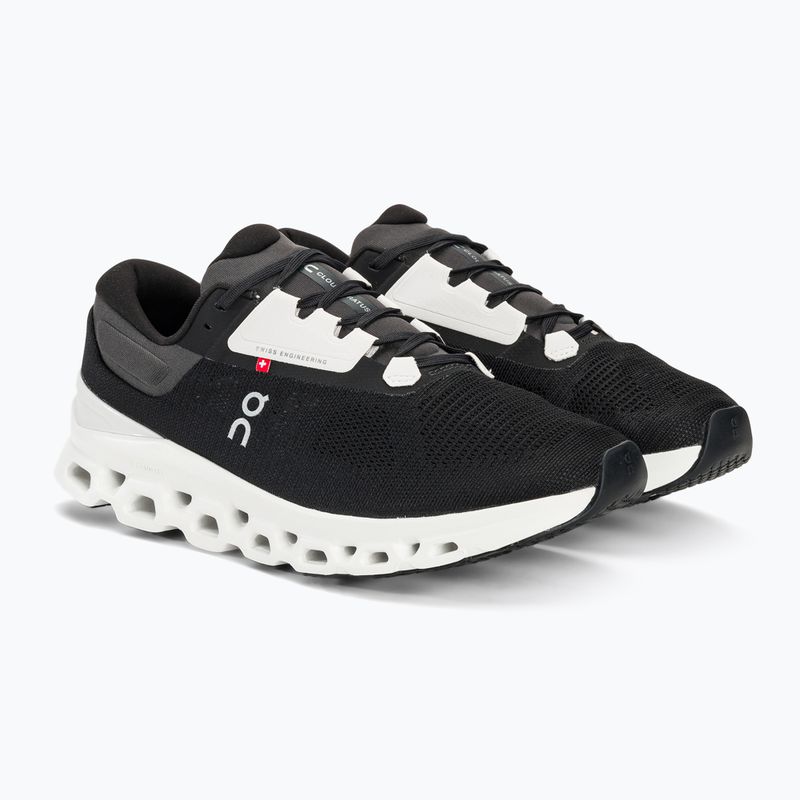 Men's On Cloudstratus 3 black/frost running shoes 5