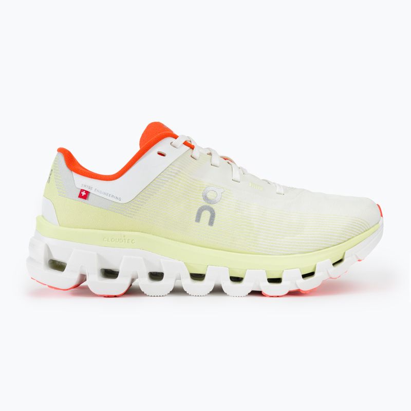 Women's On Running Cloudflow 4 white/hay running shoes 2