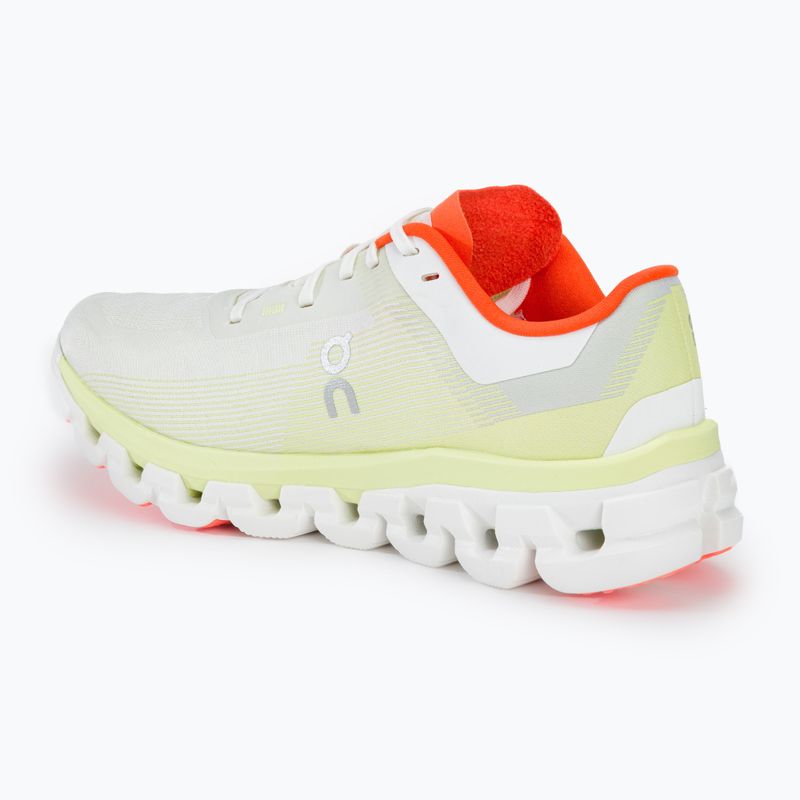 Women's On Running Cloudflow 4 white/hay running shoes 3