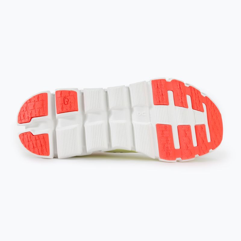Women's On Cloudflow 4 white/hay running shoes 4