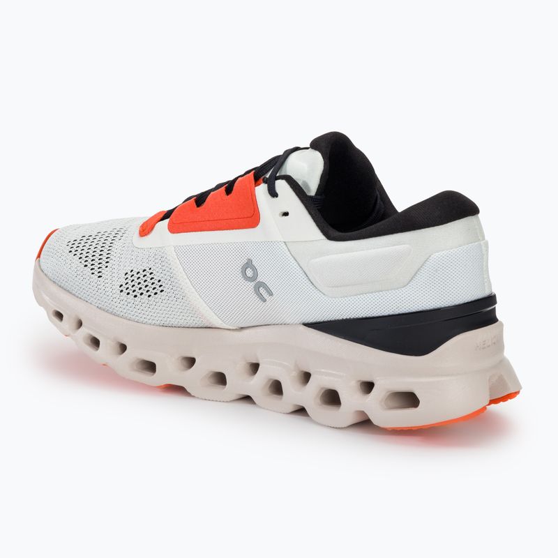 Women's On Cloudstratus 3 undyed white/sand running shoes 3