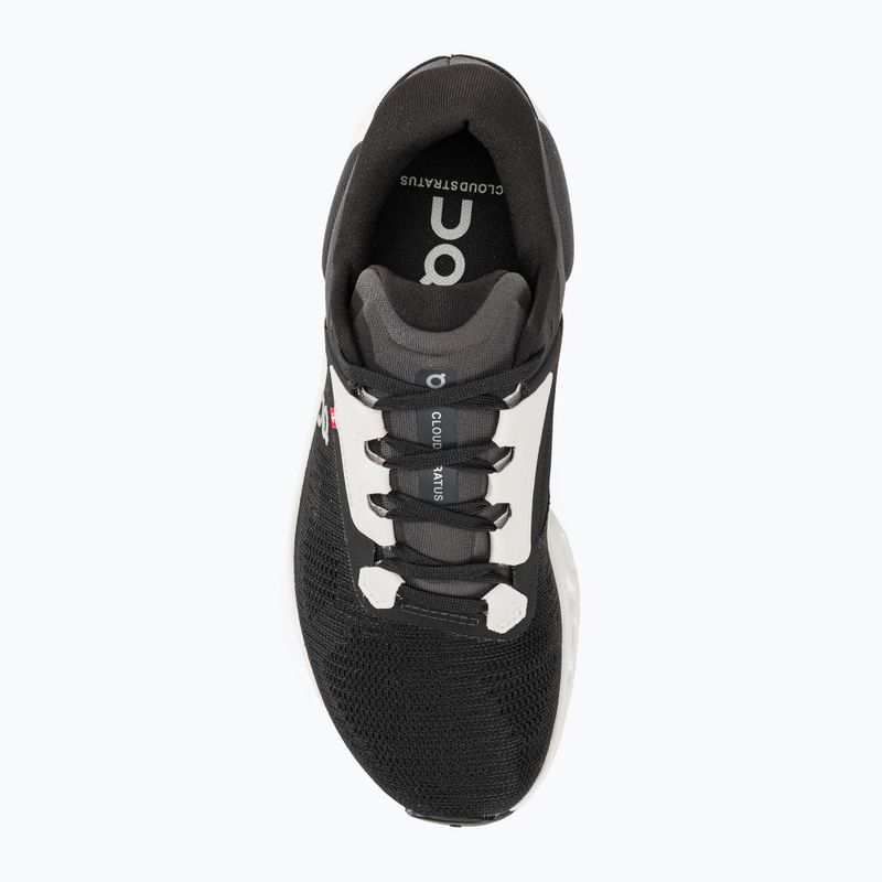 Women's On Cloudstratus 3 black/frost running shoes 5