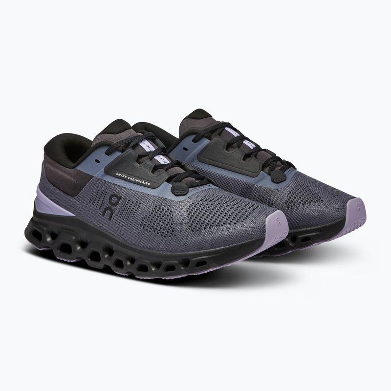 Women's running shoes On Running Cloudstratus 3 metal/wisteria 8