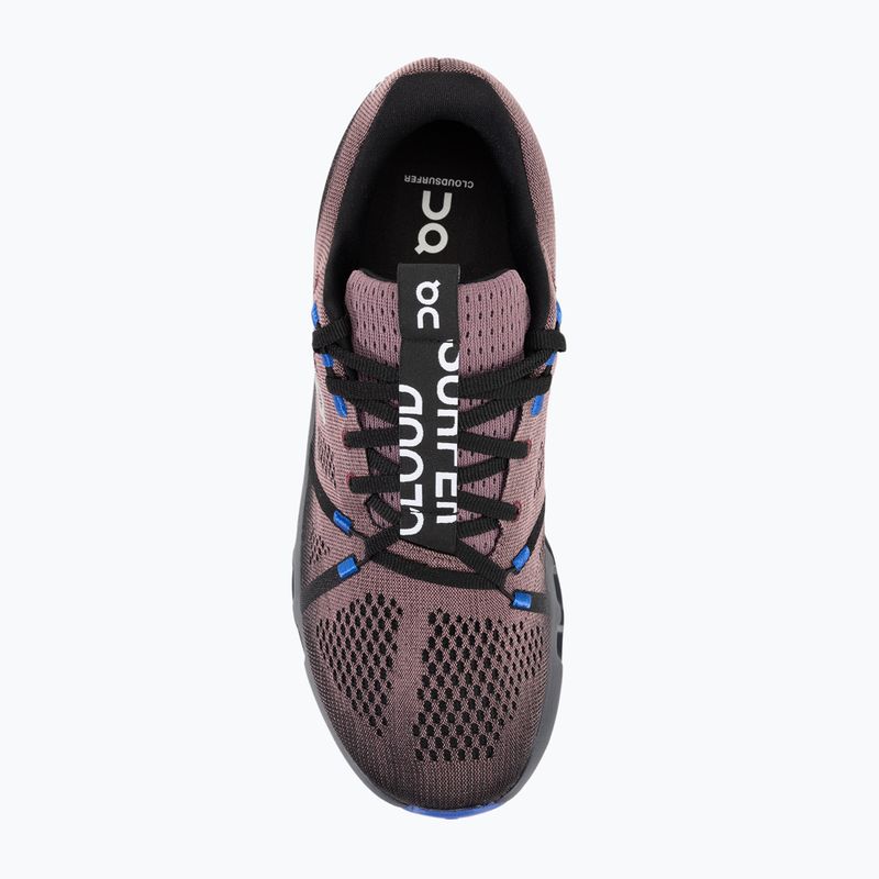 Men's On Running Cloudsurfer black/cobalt running shoes 7