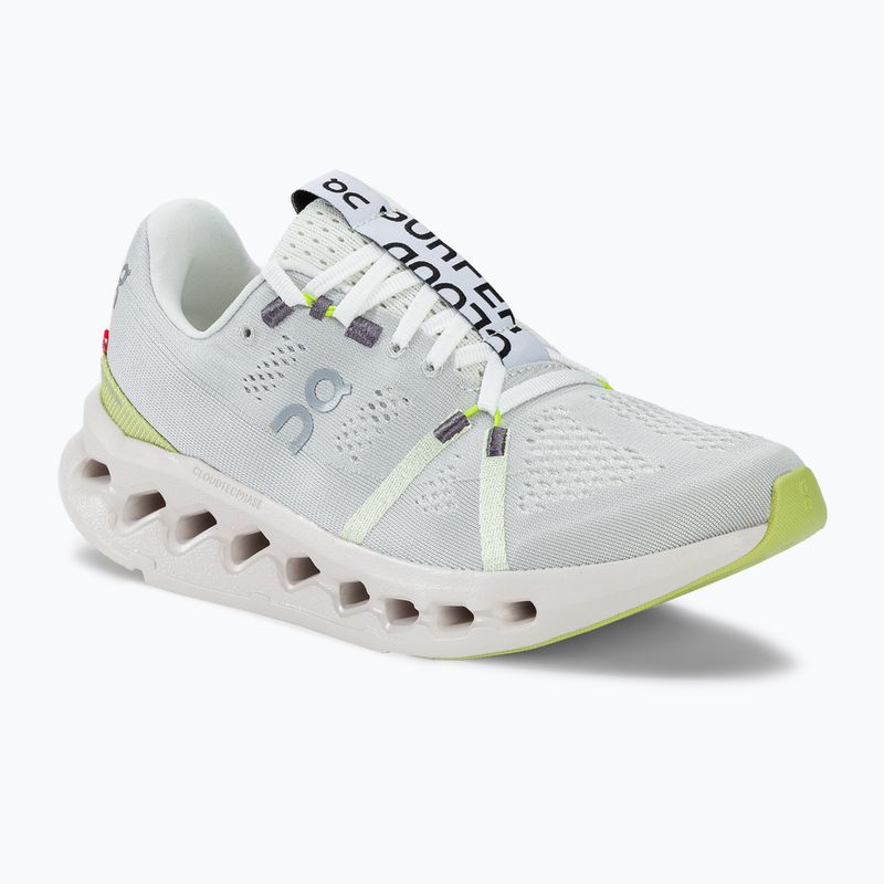 Women's On Running Cloudsurfer white/sand running shoes