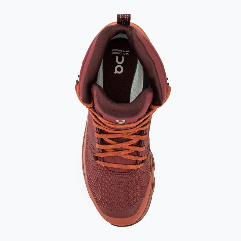 Women's trekking shoes On Cloudrock 2 Waterproof beet/auburn 5