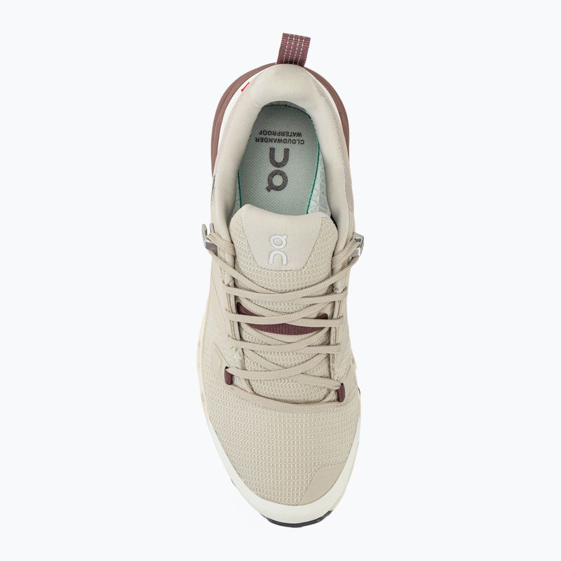 Women's trekking shoes On Running Cloudwander Waterproof sand/ivory 5