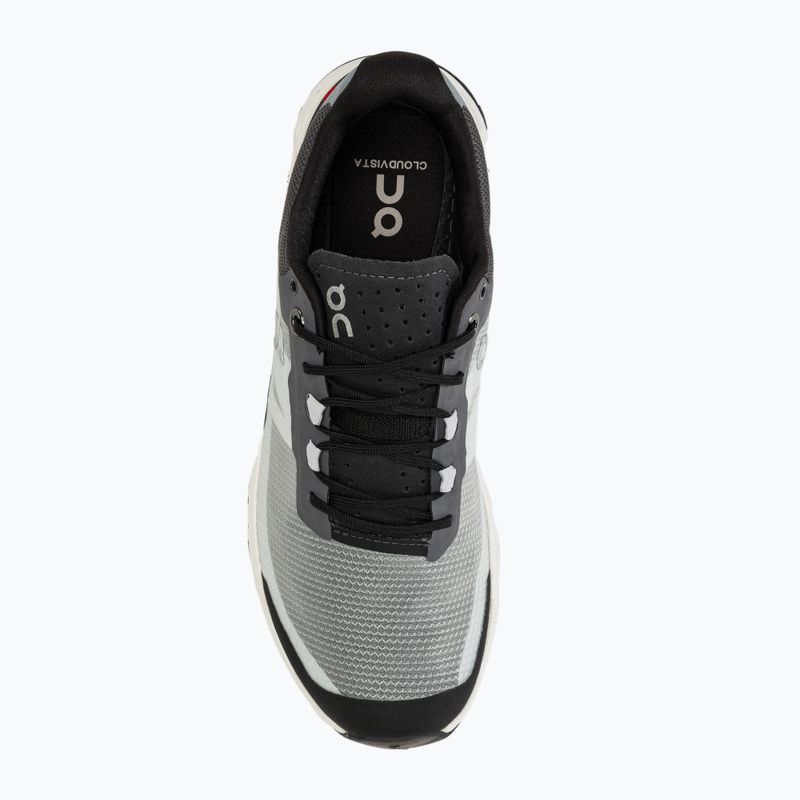 Women's On Cloudvista black/white running shoes 5