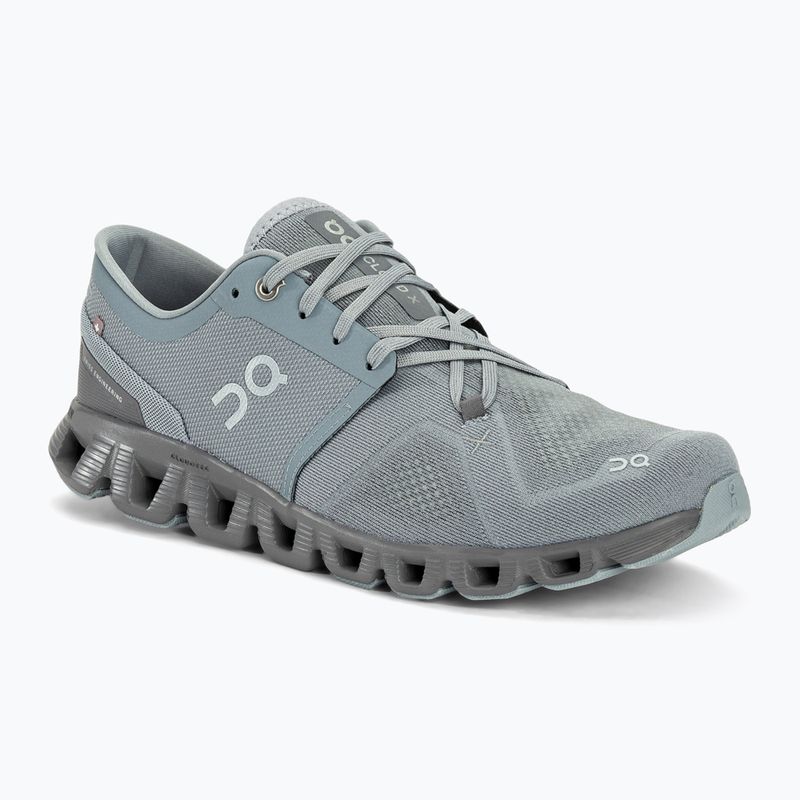 Men's On Running Cloud X 3 mist/rock running shoes