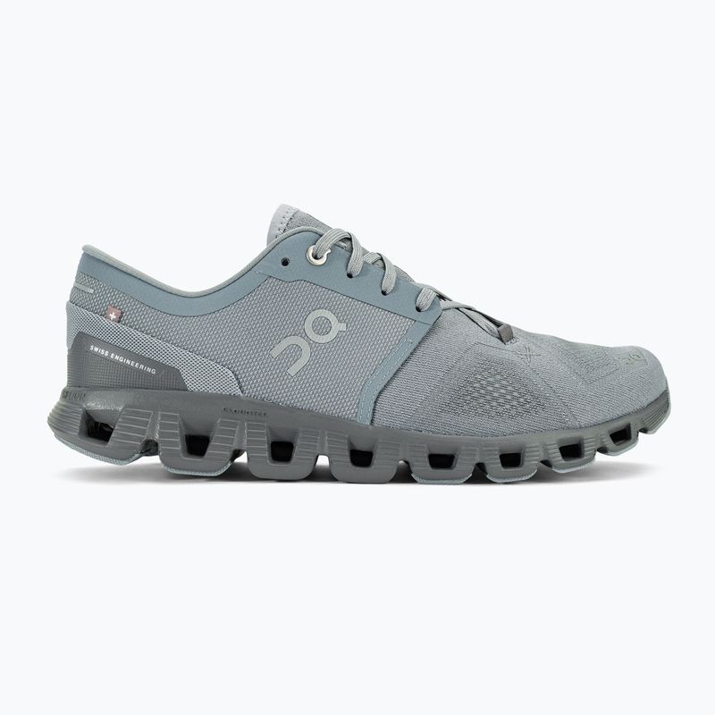 Men's On Running Cloud X 3 mist/rock running shoes 2