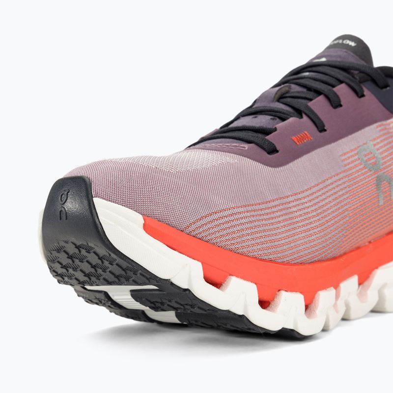 Women's On Cloudflow 4 quartz/flam running shoes 9