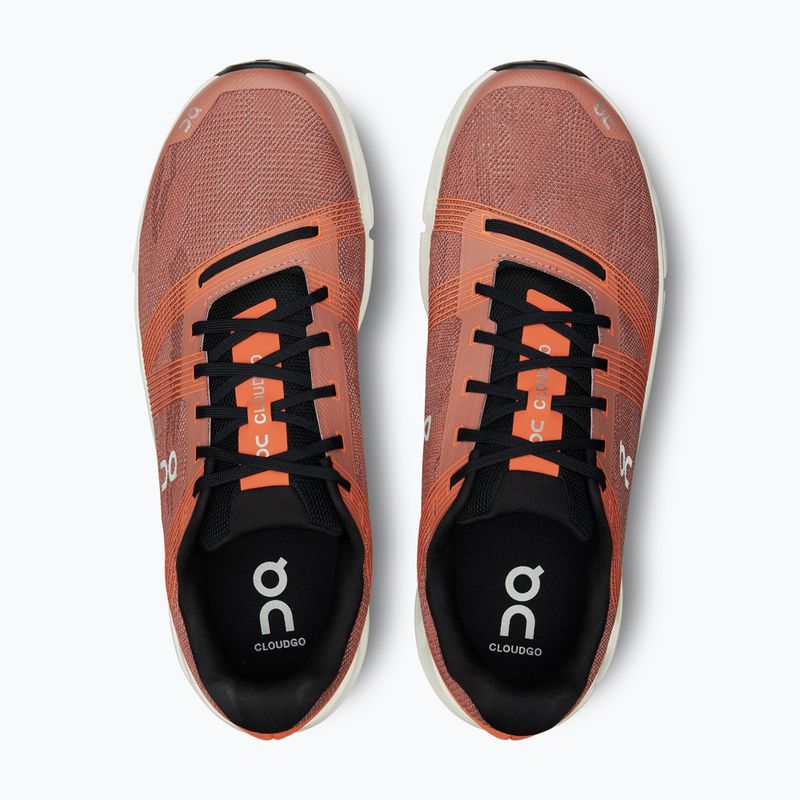Men's On Cloudgo mahogany/ivoryv running shoes 6