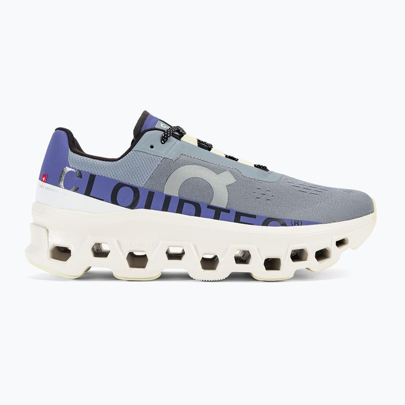 Men's On Running Cloudmonster mist/blueberry running shoes 2