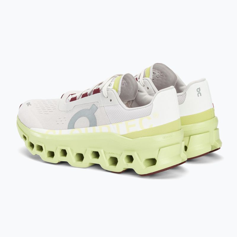 Women's On Cloudmonster frost/acacia running shoes 3