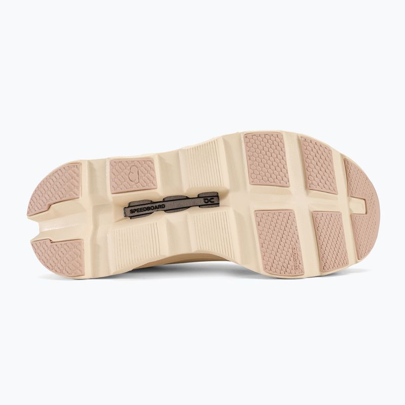 Women's On Running Cloudmonster moon/fawn running shoes 5