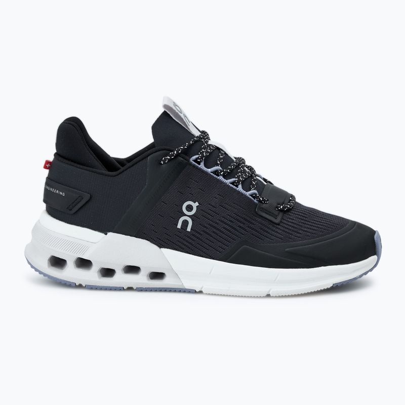 Women's On Running Cloudnova Flux undyed black/feather running shoes 2