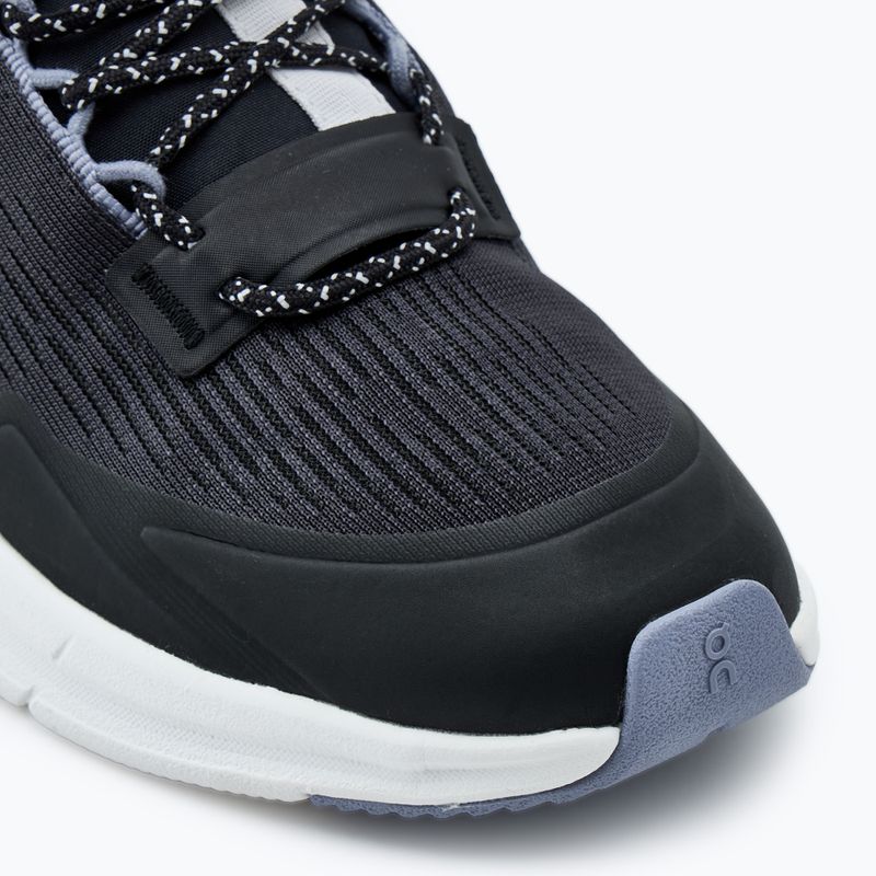 Women's On Cloudnova Flux undyed black/feather running shoes 7