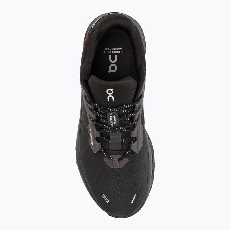 Men's On Cloudrunner 2 Waterproof magnet/black running shoes 5