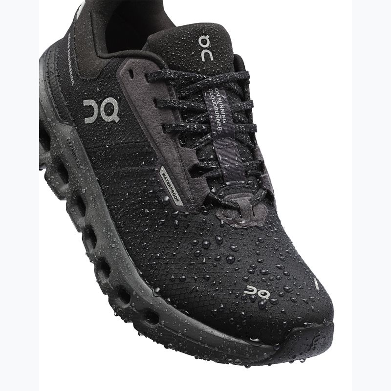 Women's running shoes On Cloudrunner 2 Waterproof magnet/black 14