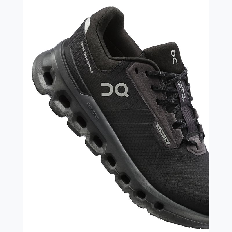 Women's running shoes On Cloudrunner 2 Waterproof magnet/black 15