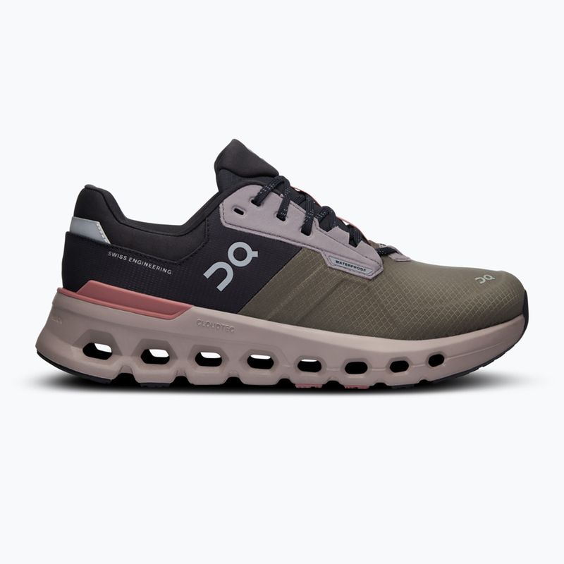 Women's On Cloudrunner 2 Waterproof olive/mahogany running shoes 9