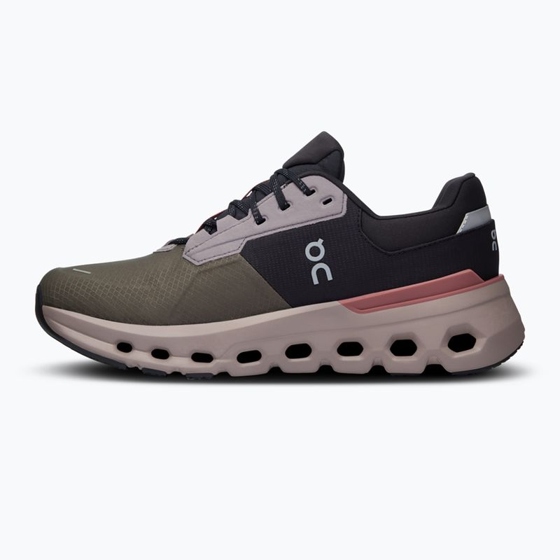 Women's On Cloudrunner 2 Waterproof olive/mahogany running shoes 10